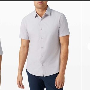 Lululemon Mens Light grey Button down shirt XL breathable